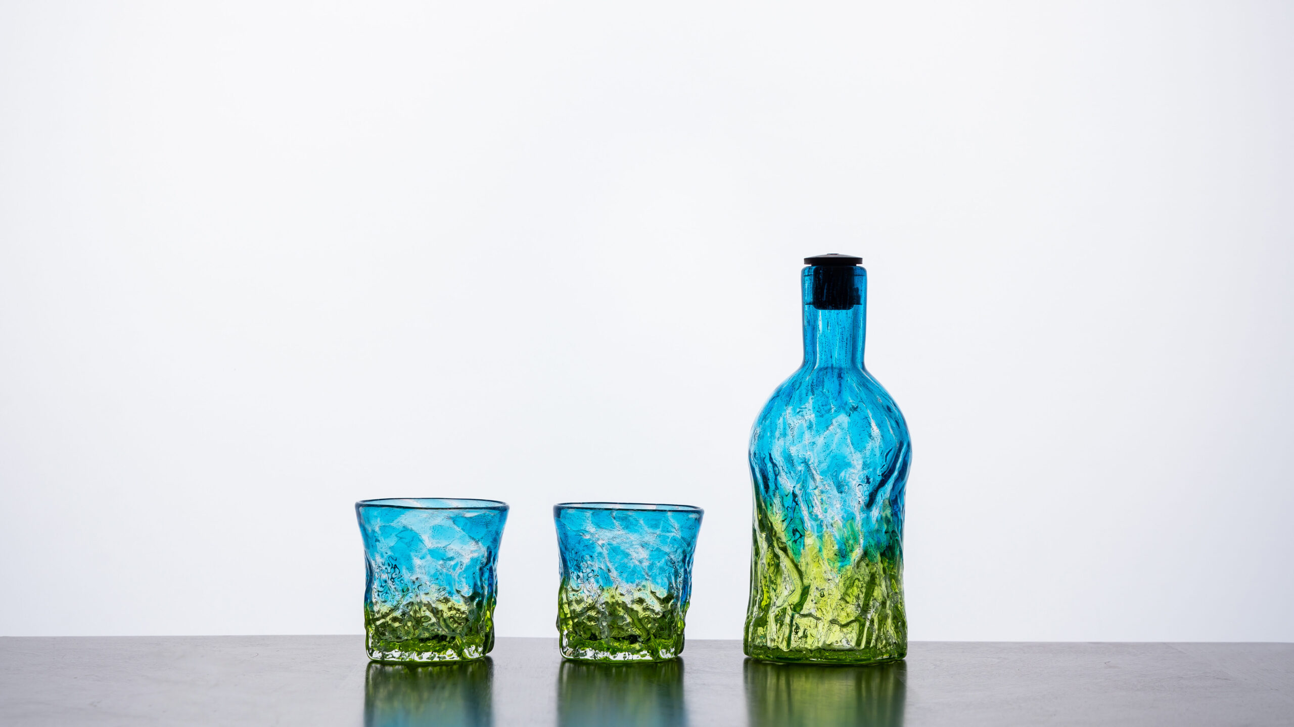 おんなブルー 泡盛ボトル/グラスセット