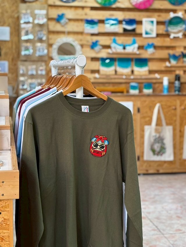 刺繍の店 sniper 琉球だるま刺繍Tシャツ